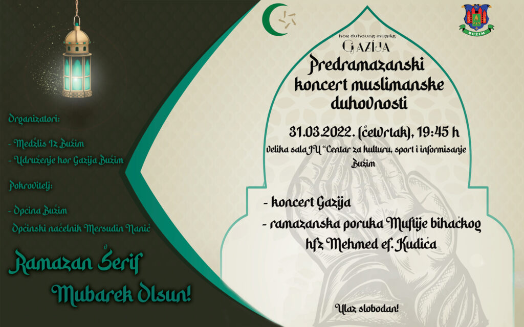 NAJAVA: PREDRAMAZANSKI KONCERT MUSLIMANSKE DUHOVNOSTI