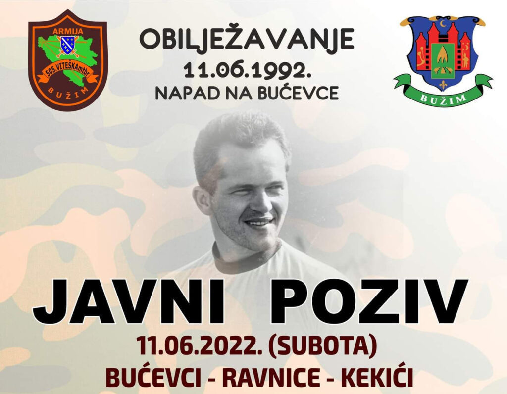 POZIV NA OBILJEŽAVANJE 11.06.1992. (PRVOG NAPADA NA BUŽIM)