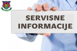 SERVISNE INFORMACIJE ZA UTORAK 29.07.2025.
