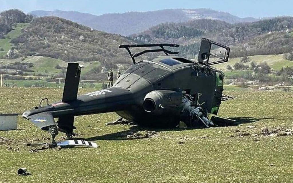 Srušio se helikopter Oružanih snaga BiH u Jablaničko jezero tokom vježbe, povrijeđen jedan član posade