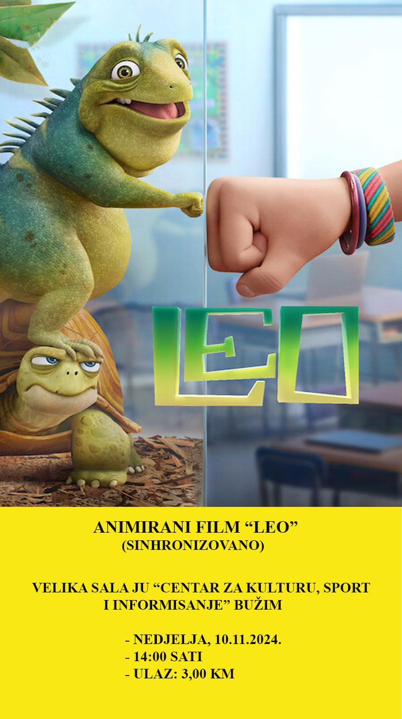 NAJAVA: KINO ZA NAJMLAĐE, ANIMIRANI FILM «LEO»