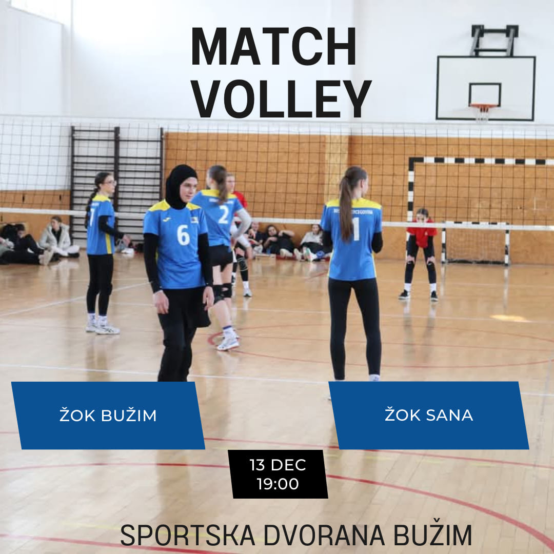 NAJAVA UTAKMICA: ŽOK BUŽIM VS ŽOK SANSKI MOST