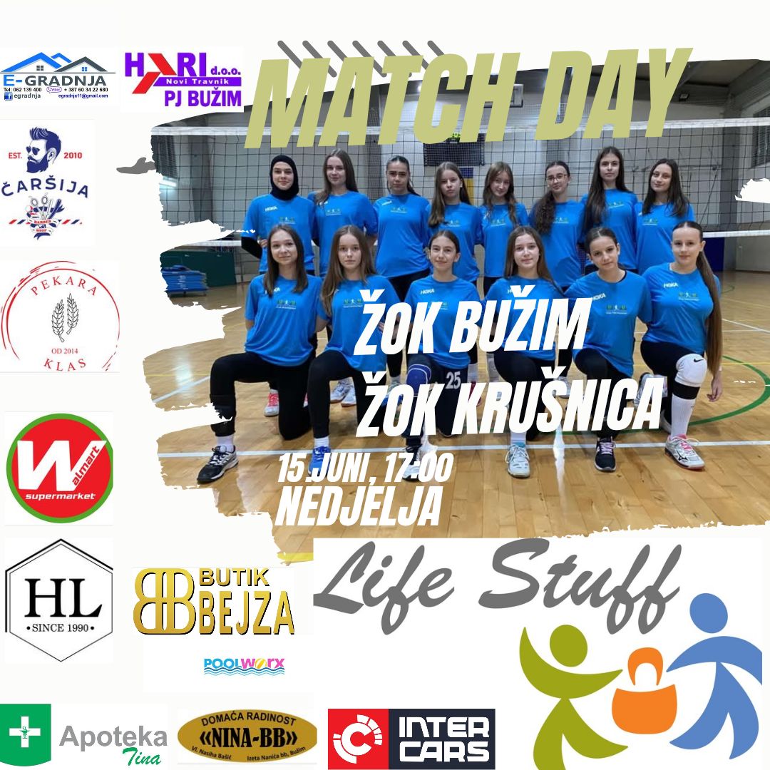 NAJAVA UTAKMICE: ŽOK BUŽIM VS ŽOK KRUŠNICA