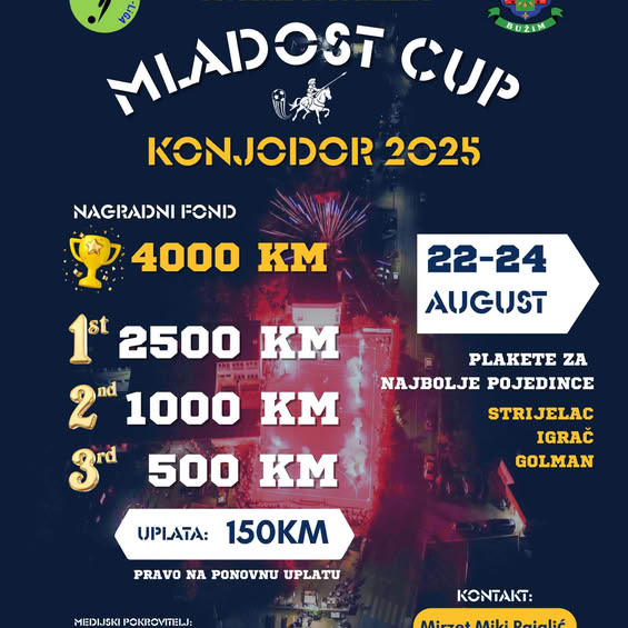 NAJAVA: 13. TRADICIONALNI “MLADOST CUP 2025” KONJODOR