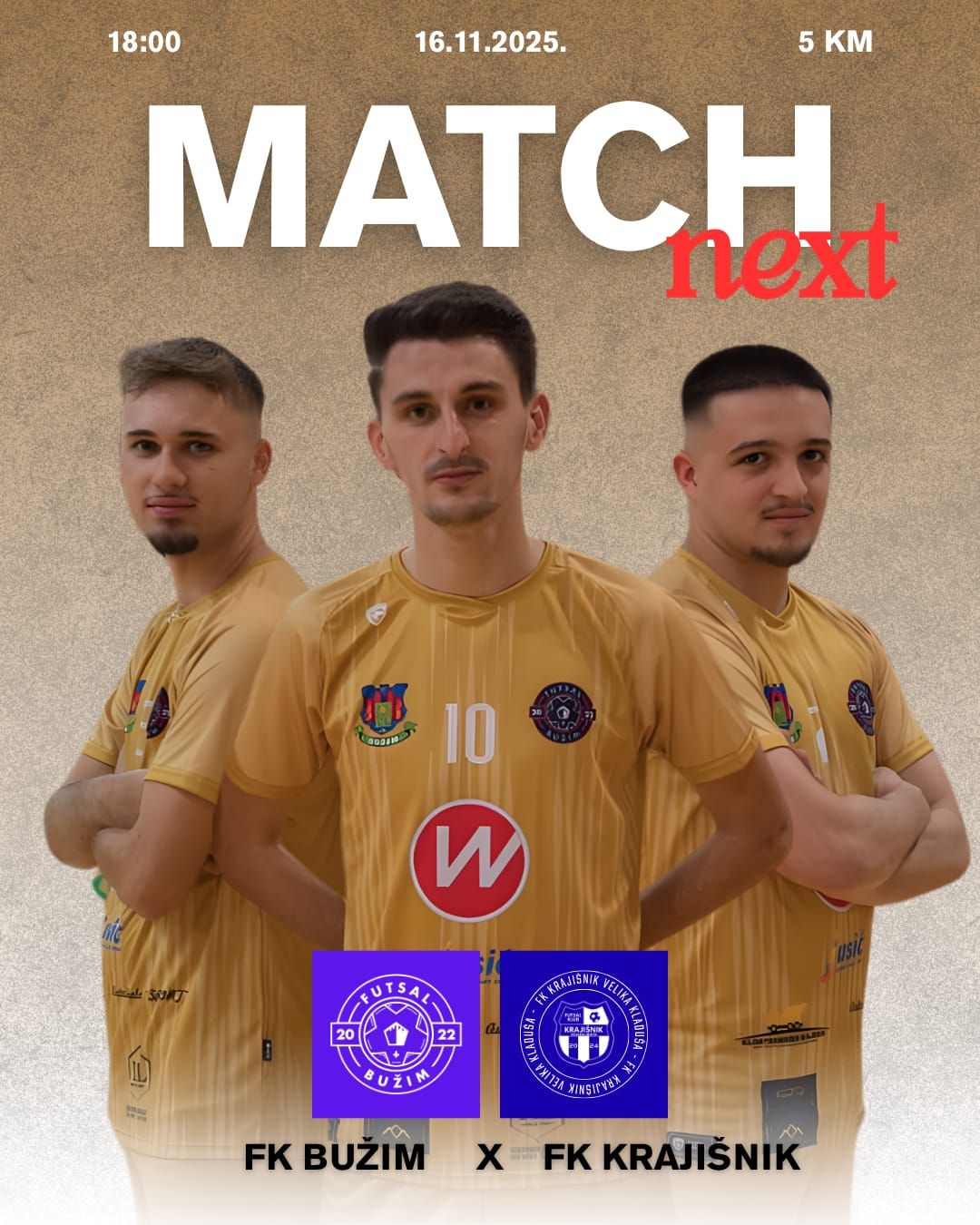 NAJAVA UTAKMICE: FK BUŽIM VS FK KRAJIŠNIK