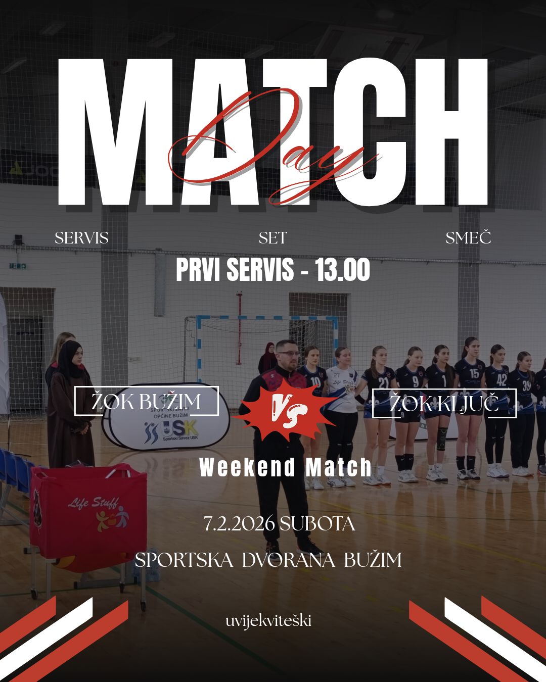 NAJAVA UTAKMICE: ŽOK BUŽIM VS ŽOK KLJUČ