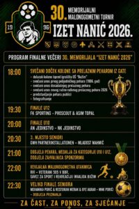 FINALNO VEČE 30. MEMORIJALA “IZET NANIĆ 2026”